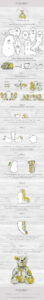 an explainer image to show the process of making a teddy bear infographic