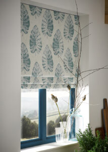 image of roman blind in kitchen