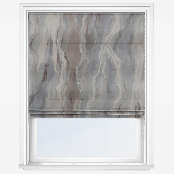 image of lava alabaster roman blind 