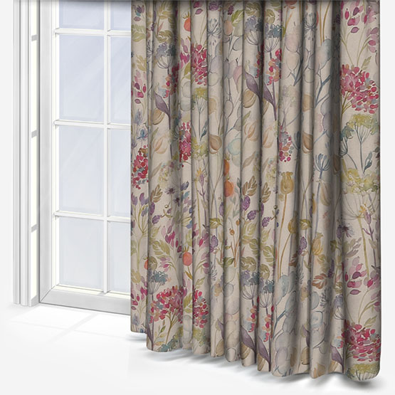 image of curtain with floral print for sale from blinds direct 