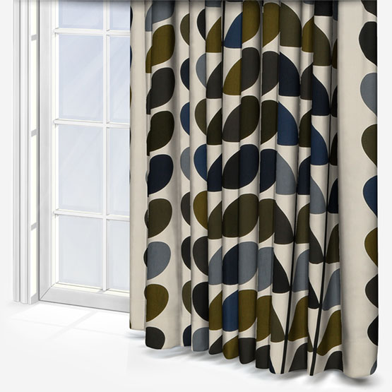 product image of moss coloured curtain for sale from Orla Kiely