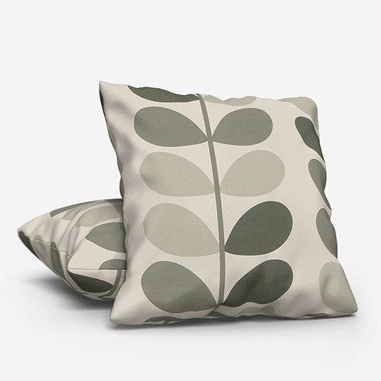image of two warm grey cushions fro sale designed by Orla Kiely