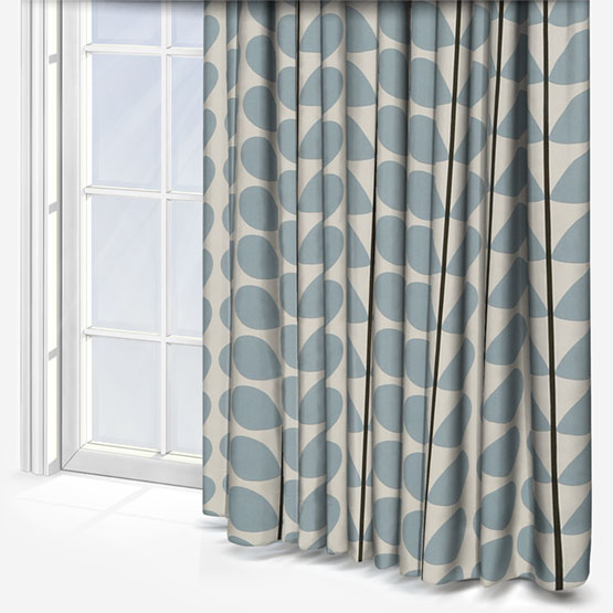 image of powder blue curtain product