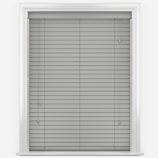 product image of grey faux wooden blinds for sale