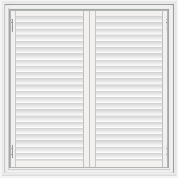 Full height shutters.