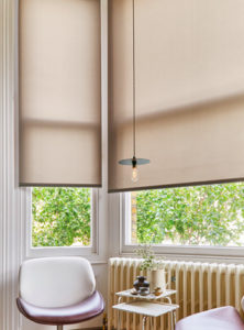image to show example of clean roller blinds fitted to window 