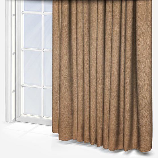 product image of brown textured curtain 