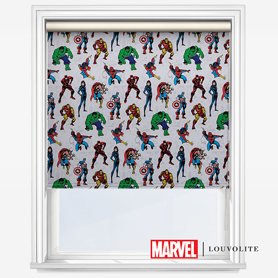 product image of marvel themed roller blind