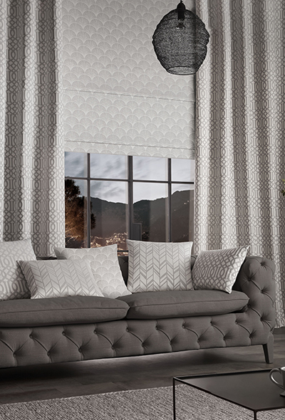 All grey layers living room