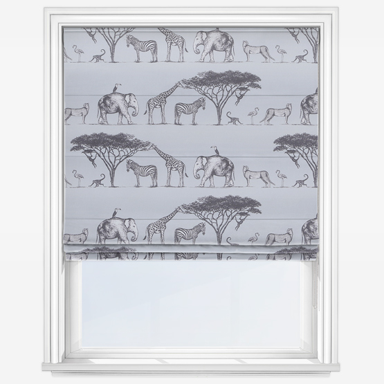 image of roller blind product with safari pattern