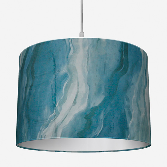 photo of teal metallic lampshade for sale 