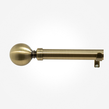product image of gold brass curtain pole 