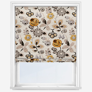 image of floral printed roller blind 