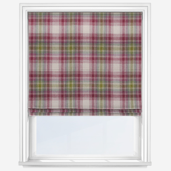 photo to show example of a tartan check roller blind