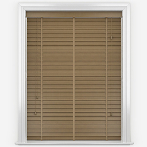 product image of dark brown faux wooden blind