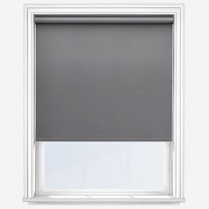photo of granite grey roller blind available at blind direct