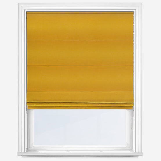 photo of saffron yellow roman blind product for sale 