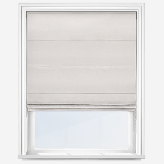 product photo of ivory roman blind manufactured with recycled fabric 