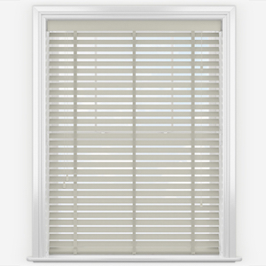 image of light grey wooden blind product