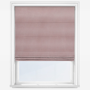 photo of rose coloured velvet roman blind