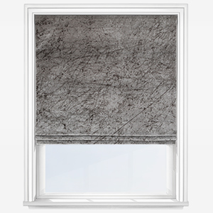 product image of grey velvet roman blind
