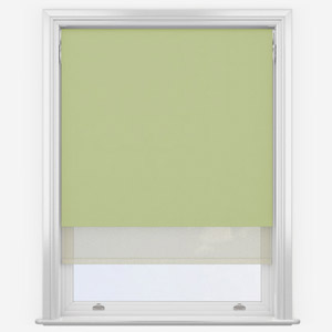 photo of natural green double roller blind