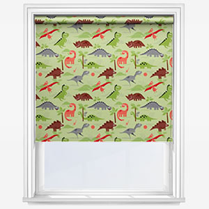 product image of blackout roller blind with dinosaur print 