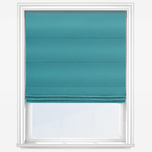 photo of ocean blue roman blind
