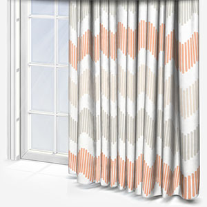 image of peach themed curtain perfect for kids nursery room