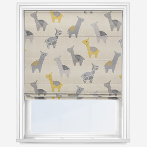product image of childrens roller blind with animal print 
