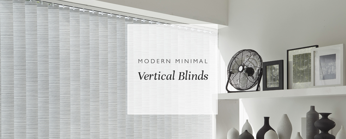 Modern minimal vertical blinds