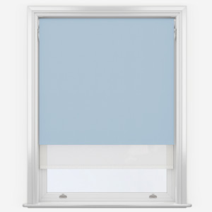a photo of powder blue double roller blind for sale 