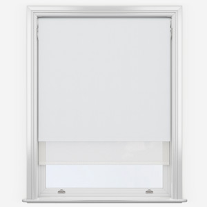 product image of white double roller blind from blinds direct 