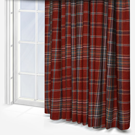 product image of tartan printed curtains 