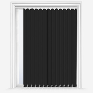 photo of black vertical blind product