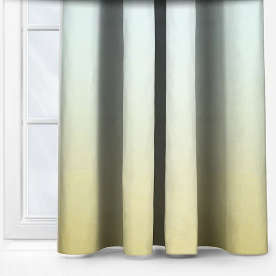White and yellow curtain casamance winona.