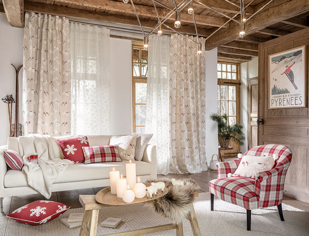 scandi design with christmas colours