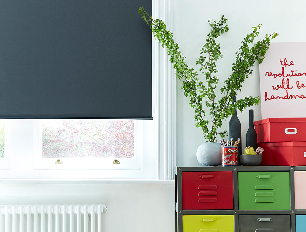 example image of dark grey coloured roller blinds to show the most popular choice 