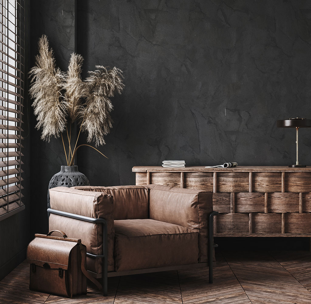 earthy tones and chair for interior design trends 2021