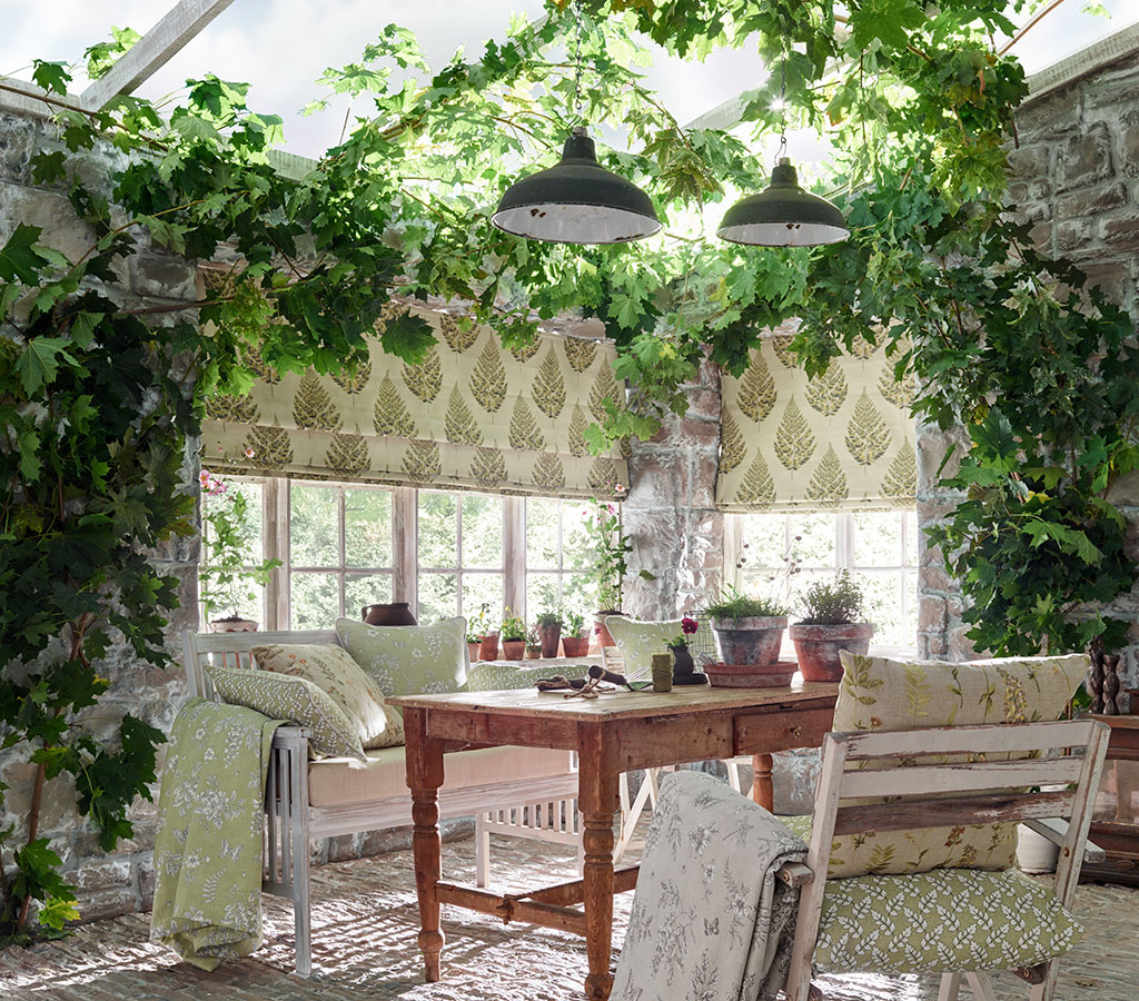 cottagecore conservatory interior design layout