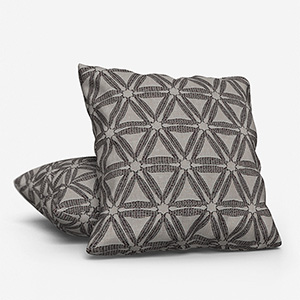 product photo of two grey cushions that could be used to suit a global nomad style interior 