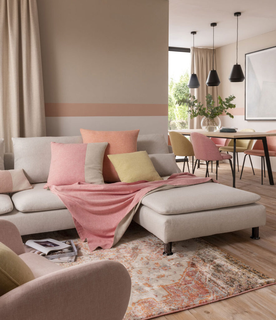 bisque living room interior to show which colours go with beige