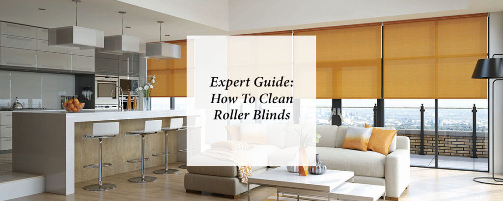 feature image for expert guide from blinds direct for 'how to clean roller blinds'