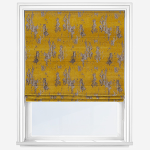 photo of chartreuse printed roller blind for sale