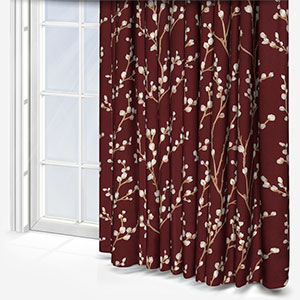image of red curtain for sale, perfect for colours that go with red