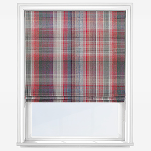 image of roller blind with check pattern for sale from blinds direct 