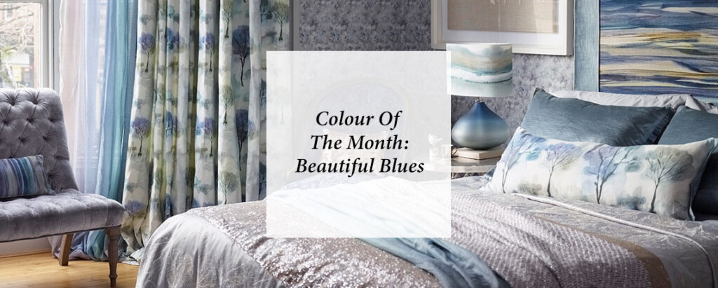 feature image for blog from blinds direct on how to use different shades of blue in interior design
