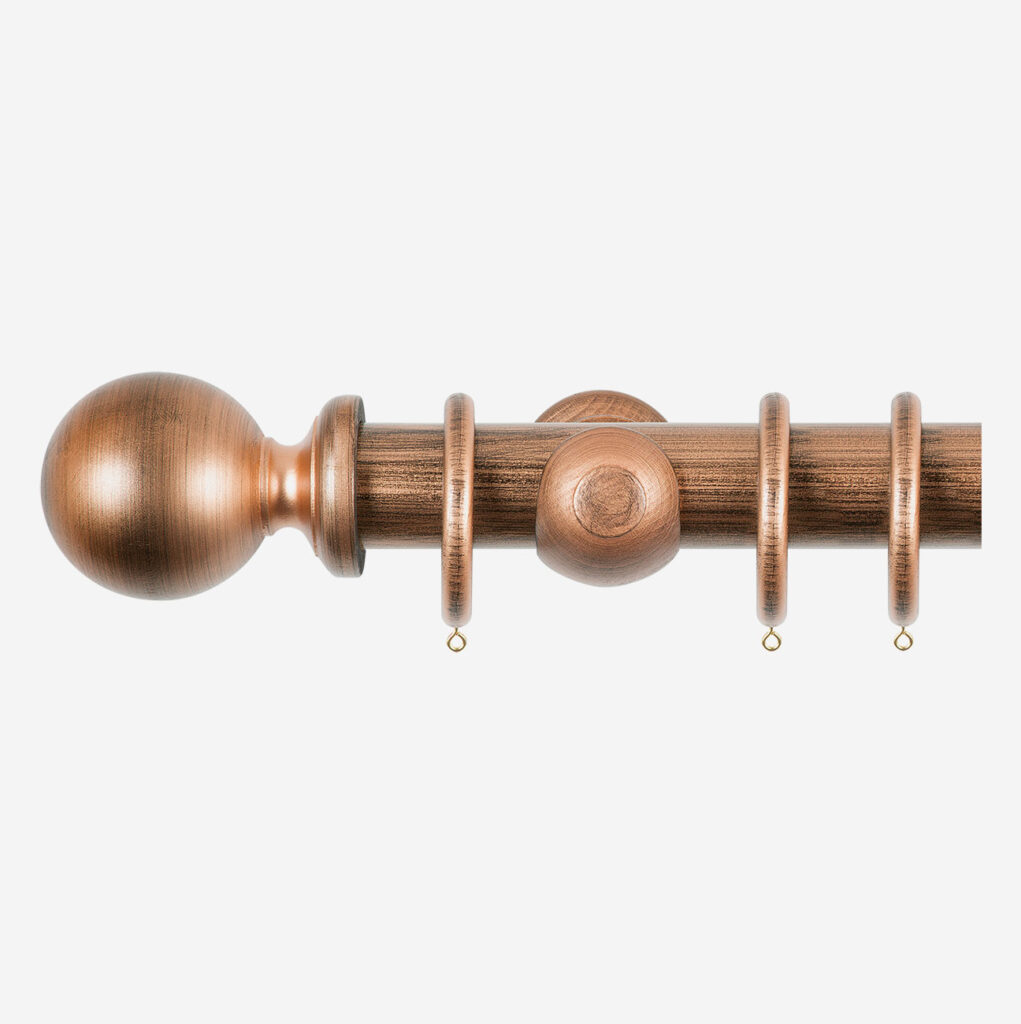 example image of metal curtain pole to show how they can be used as home decor accessories