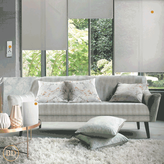 animated gif to show example of how motorised blind work 
