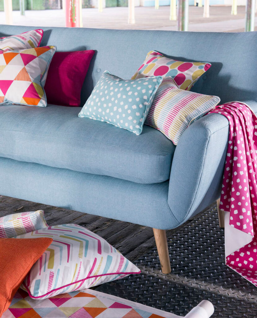 image to show how pattern cushions can used as home accessories 